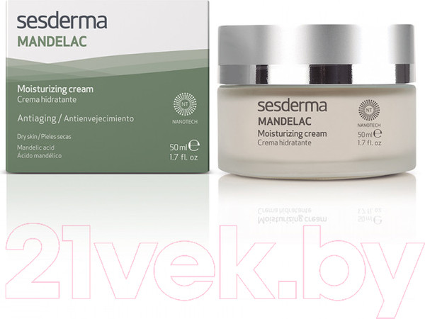 Изображение товара Крем для лица Sesderma Mandelac Увлажняющий с миндальной кислотой (50мл)