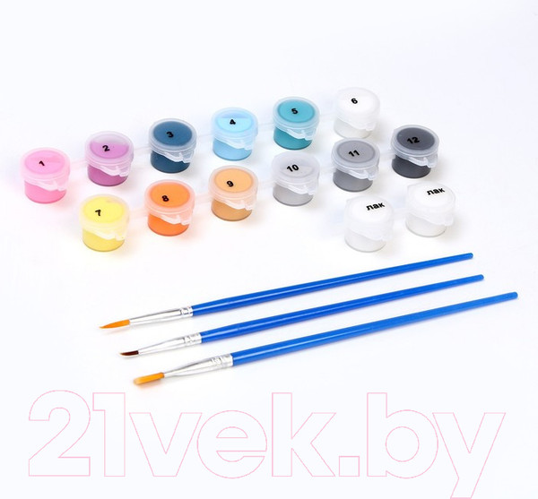 Изображение товара Картина по номерам Школа талантов Яркие котики / 9406603