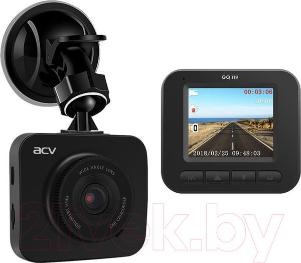 Изображение товара Автомобильный видеорегистратор ACV GQ 119