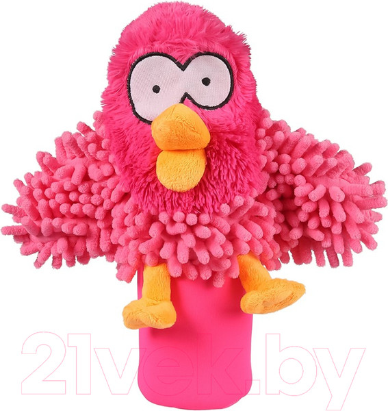 Изображение товара Игрушка для собак EBI Coockoo Oohoo с бутылкой и пищалкой / 304/450758 (розовый)