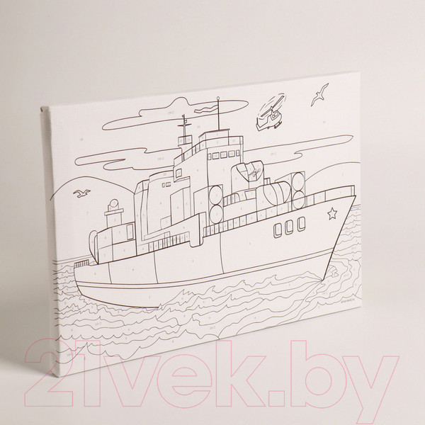 Изображение товара Картина по номерам Школа талантов Военный корабль / 4971852