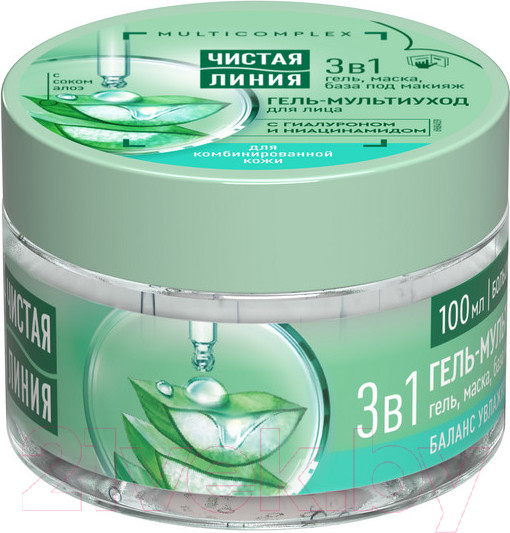 Изображение товара Гель для лица Чистая Линия Мультиуход для комбинированной кожи (100мл)