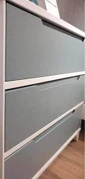 Изображение товара Комод Боринское Мебель Соня (белый/серый)