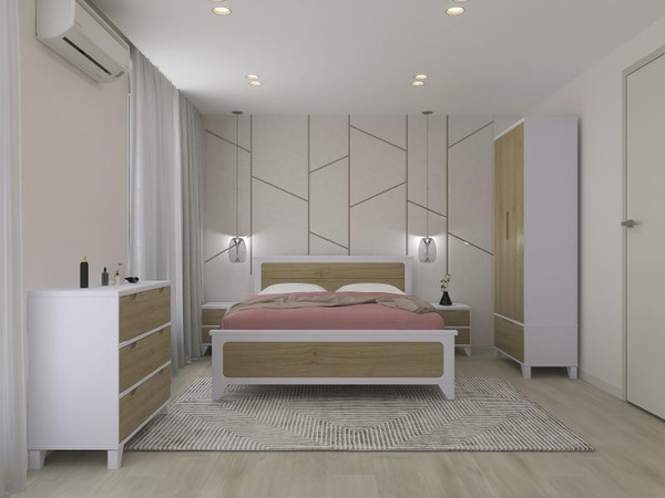 Изображение товара Комод Боринское Мебель Соня (белый/дуб)