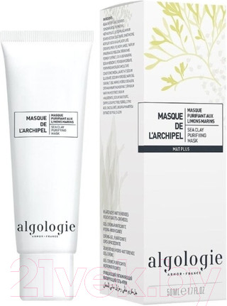 Изображение товара Маска для лица кремовая Algologie Masque De L'archipel Sea Clay Purifying Mask (50мл)