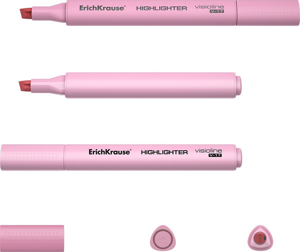 Изображение товара Текстовыделитель Erich Krause Visioline V-17 Pastel / 56021 (розовый)