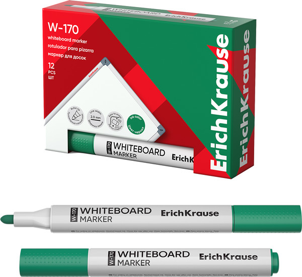 Изображение товара Маркер для доски Erich Krause W-170 / 13046 (зеленый)