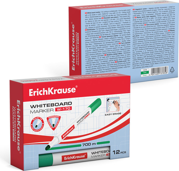 Изображение товара Маркер для доски Erich Krause W-170 / 13046 (зеленый)