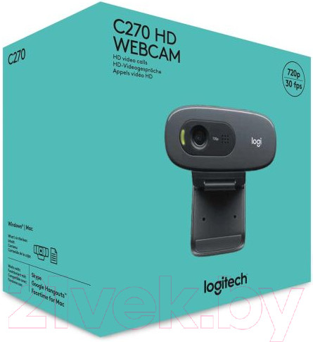 Изображение товара Веб-камера Logitech HD Webcam C270 / 960-000999
