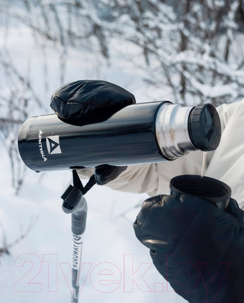 Изображение товара Термос для напитков Арктика 102-500 (черный глянцевый)