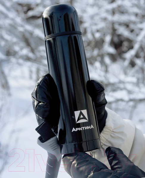 Изображение товара Термос для напитков Арктика 102-500 (черный глянцевый)