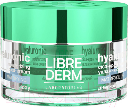 Изображение товара Крем для лица Librederm Гиалуроновый Cica Увлажняющий Матирующий Дневной Для жирной кожи (50мл)