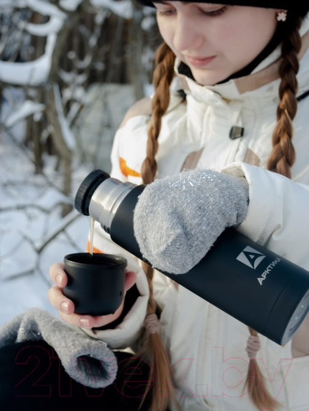 Изображение товара Термос для напитков Арктика 102-500 (черный матовый)