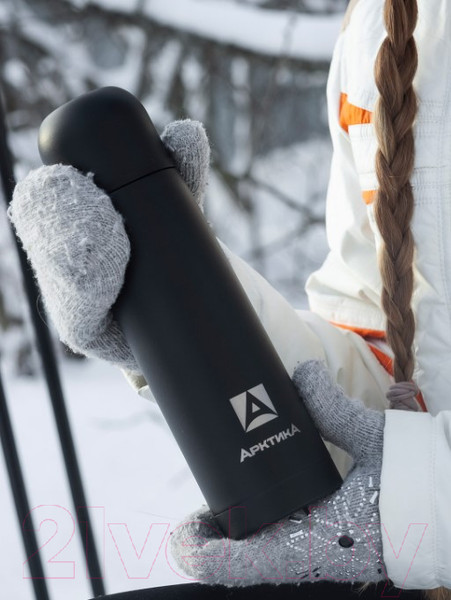 Изображение товара Термос для напитков Арктика 102-500 (черный матовый)