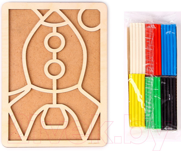 Изображение товара Набор для творчества Лесная мастерская Пластилиновые картинки. Ракета / 7827537