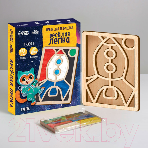 Изображение товара Набор для творчества Лесная мастерская Пластилиновые картинки. Ракета / 7827537