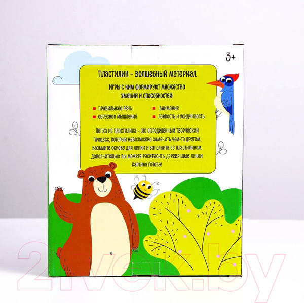 Изображение товара Набор для творчества Лесная мастерская Пластилиновые картинки. Мишка / 5573053