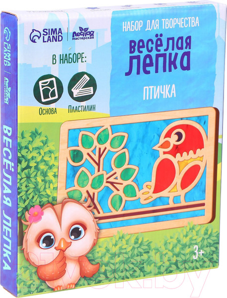 Изображение товара Набор для творчества Лесная мастерская Пластилиновые картинки. Птица / 7827536