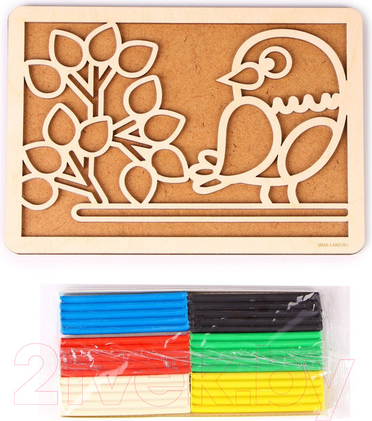 Изображение товара Набор для творчества Лесная мастерская Пластилиновые картинки. Птица / 7827536