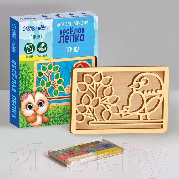 Изображение товара Набор для творчества Лесная мастерская Пластилиновые картинки. Птица / 7827536