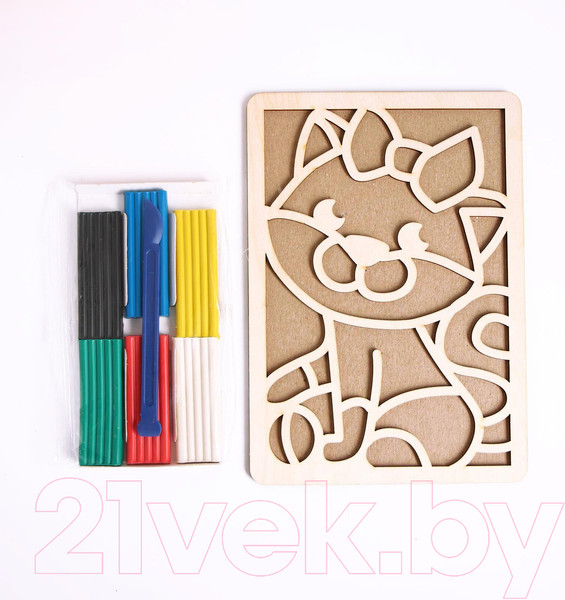 Изображение товара Набор для творчества Лесная мастерская Пластилиновые картинки. Котенок / 5573049