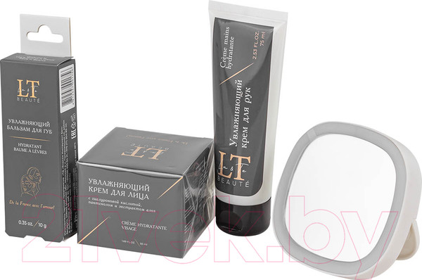 Изображение товара Набор косметики для тела La and Te beaute Крем для рук+Крем для лица+Бальзам для губ+Зеркало LT-24