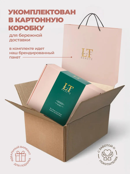 Изображение товара Набор косметики для тела La and Te beaute Гель для душа+Крем-баттер+Скраб для тела+Щетка LT-6R (53095)