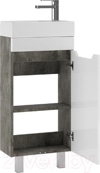 Изображение товара Тумба под умывальник Айсберг Енисей 40 Мечта без ящика / DM2330T (бетон)