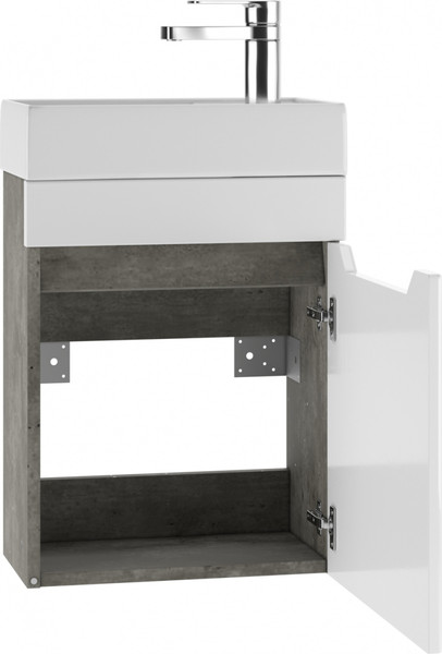 Изображение товара Тумба под умывальник Айсберг Енисей 40 Мечта без ящика подвесная (бетон)