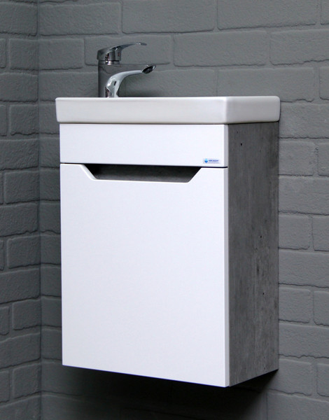 Изображение товара Тумба под умывальник Айсберг Енисей 40 Мечта без ящика подвесная (бетон)