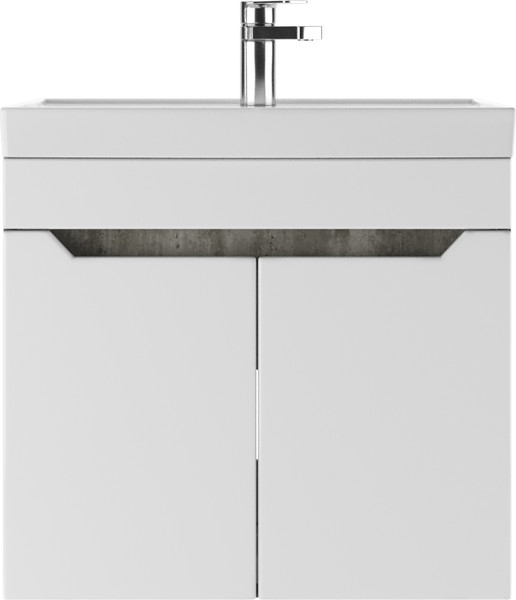 Изображение товара Тумба под умывальник Айсберг Енисей 60 Мечта без ящика подвесная (бетон)