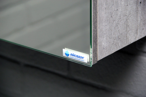 Изображение товара Шкаф с зеркалом для ванной Айсберг Мечта 40 (бетон)