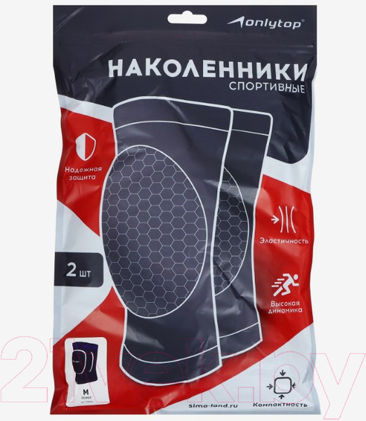 Изображение товара Наколенники защитные Onlytop 3780414 (М, черный)