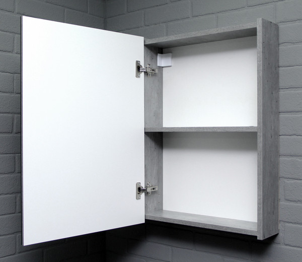 Изображение товара Шкаф с зеркалом для ванной Айсберг Мечта 50 (бетон)