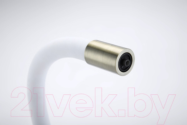 Изображение товара Смеситель Paulmark Salix Sa213419-BRw (бронза/белый)