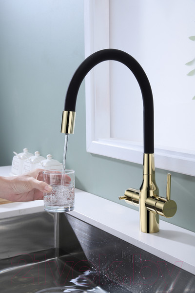 Изображение товара Смеситель Paulmark Salix Sa213419-G (золото)