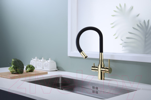 Изображение товара Смеситель Paulmark Salix Sa213419-G (золото)