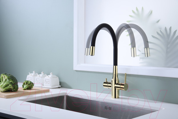 Изображение товара Смеситель Paulmark Salix Sa213419-G (золото)