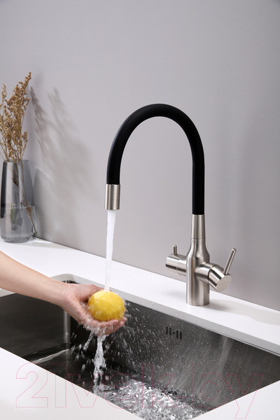 Изображение товара Смеситель Paulmark Salix Sa213419-NI (никель)