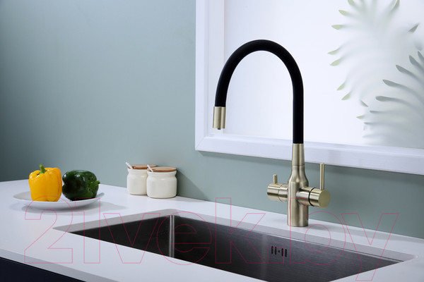 Изображение товара Смеситель Paulmark Salix Sa213419-BR (бронза)
