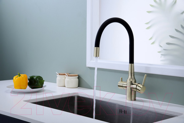 Изображение товара Смеситель Paulmark Salix Sa213419-BR (бронза)