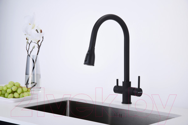 Изображение товара Смеситель Paulmark Lange La214212-401 (антрацит)