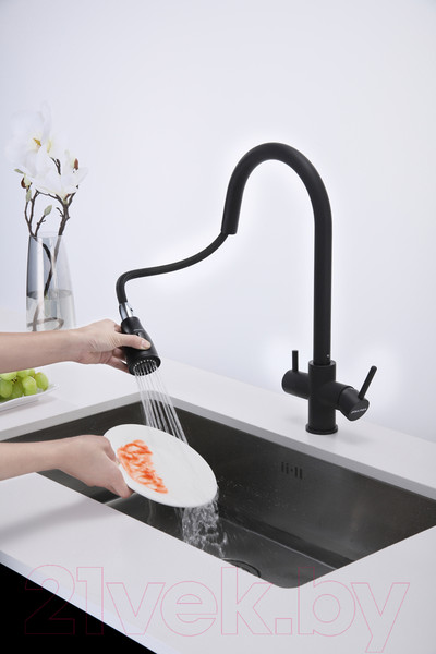 Изображение товара Смеситель Paulmark Lange La214212-401 (антрацит)