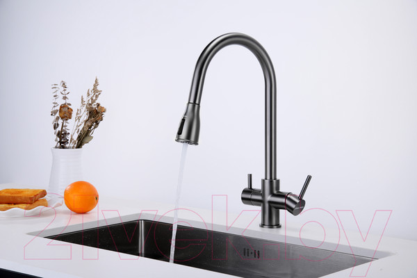 Изображение товара Смеситель Paulmark Lange La214212-GM (вороненая сталь)