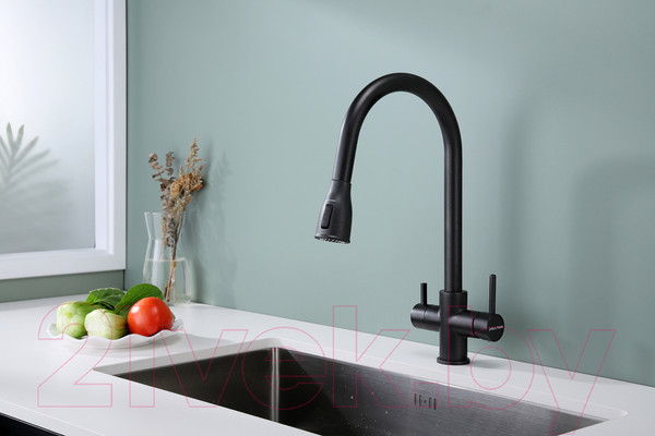 Изображение товара Смеситель Paulmark Lange La214212-418 (черный металлик)