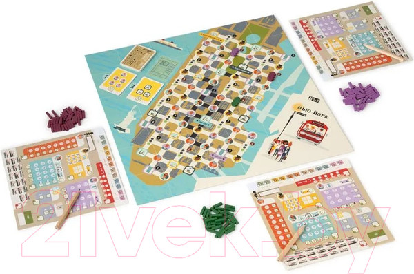 Изображение товара Настольная игра GaGa Счастливый билет. Нью-Йорк и Лондон / GG314