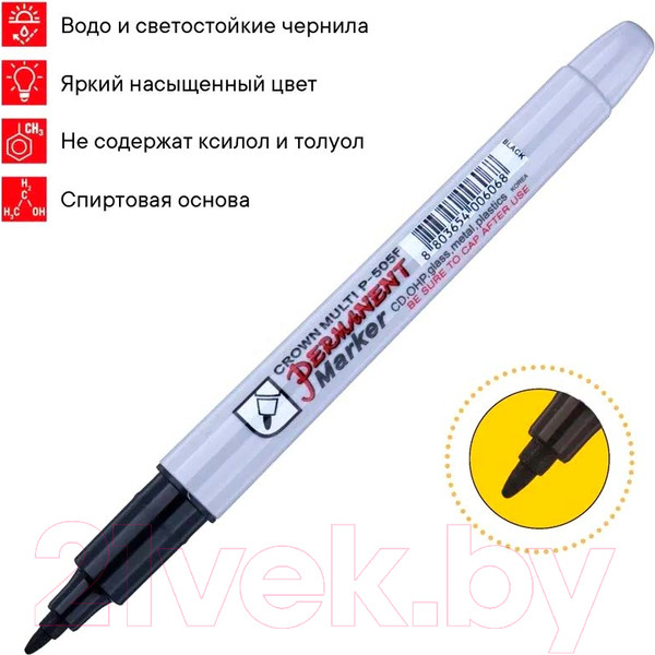 Изображение товара Набор маркеров CrowN Multi Marker Super Slim / P-505F-4 (4цв)