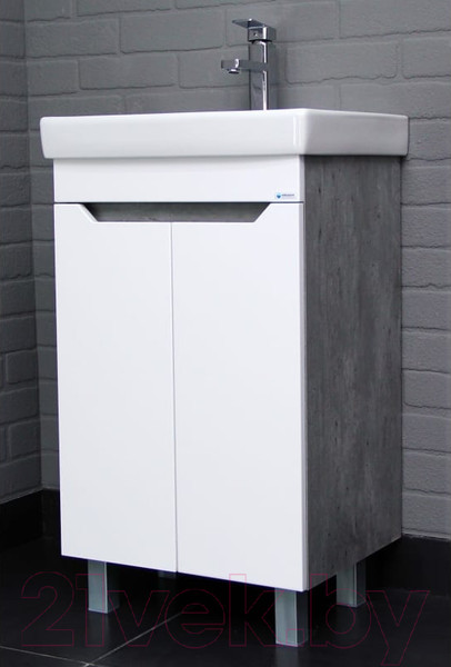 Изображение товара Тумба под умывальник Айсберг Енисей 50 Мечта без ящика (бетон)