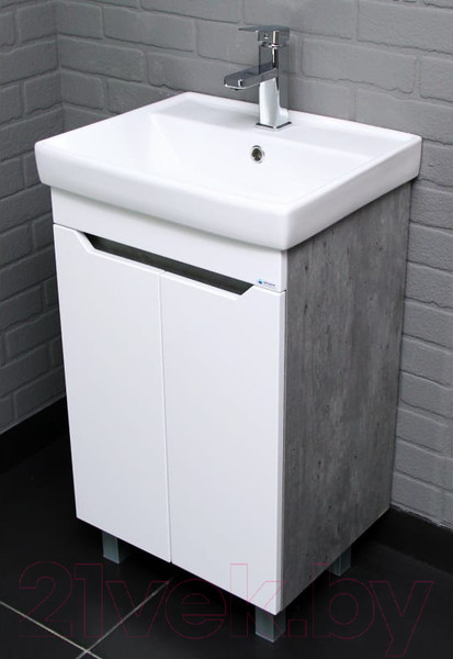 Изображение товара Тумба под умывальник Айсберг Енисей 50 Мечта без ящика (бетон)