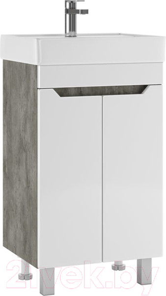 Изображение товара Тумба под умывальник Айсберг Енисей 50 Мечта без ящика (бетон)